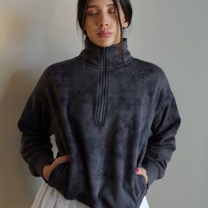 Fabletics Men's Dark Gray Zip-Up Sweater